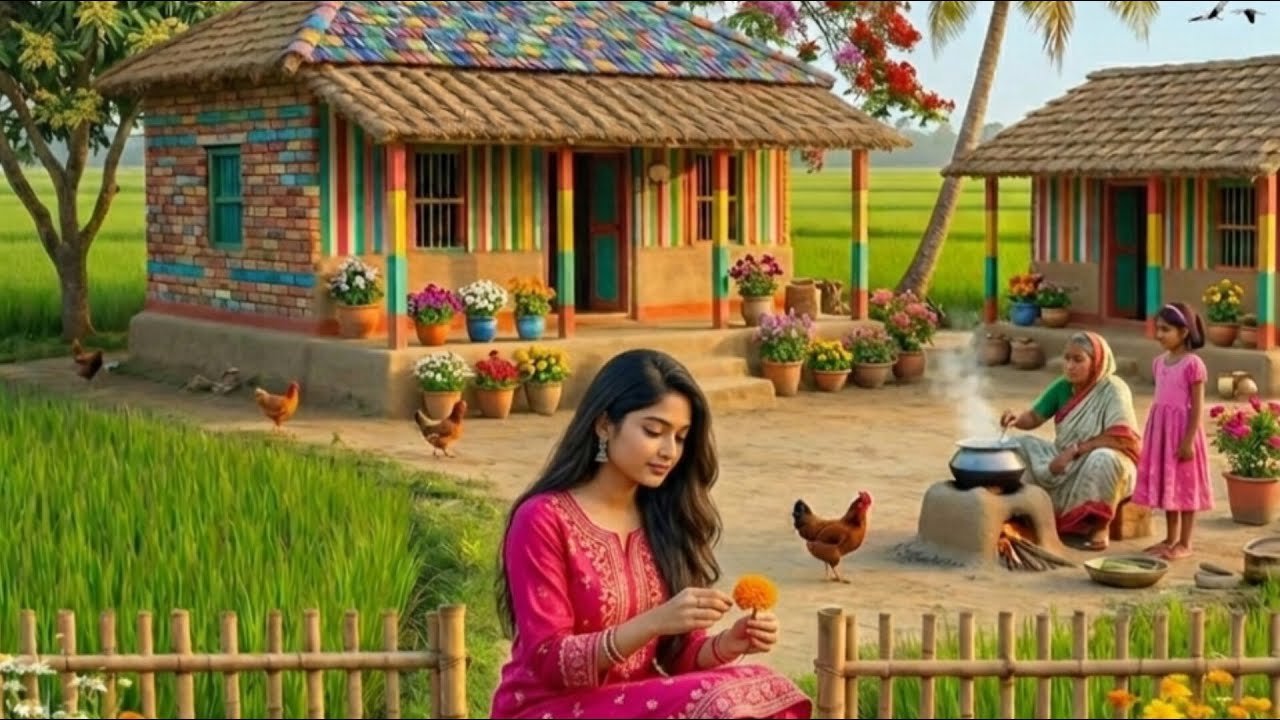🌿 Live | শান্ত গ্রামবাংলা ২৪/৭ 🌾 | Relaxing Rural Village Scenes | Nature & Peaceful Life