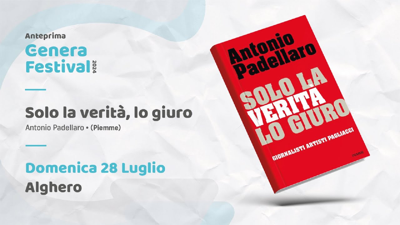 Solo la verità, lo giuro | Antonio Padellaro a Genera Festival 2024 | Alghero