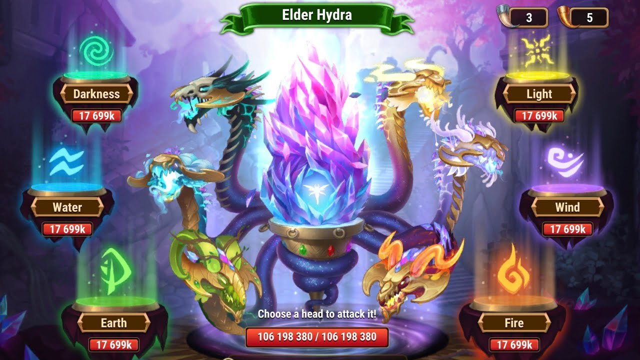 Elder Hydra - One Shot All Heads