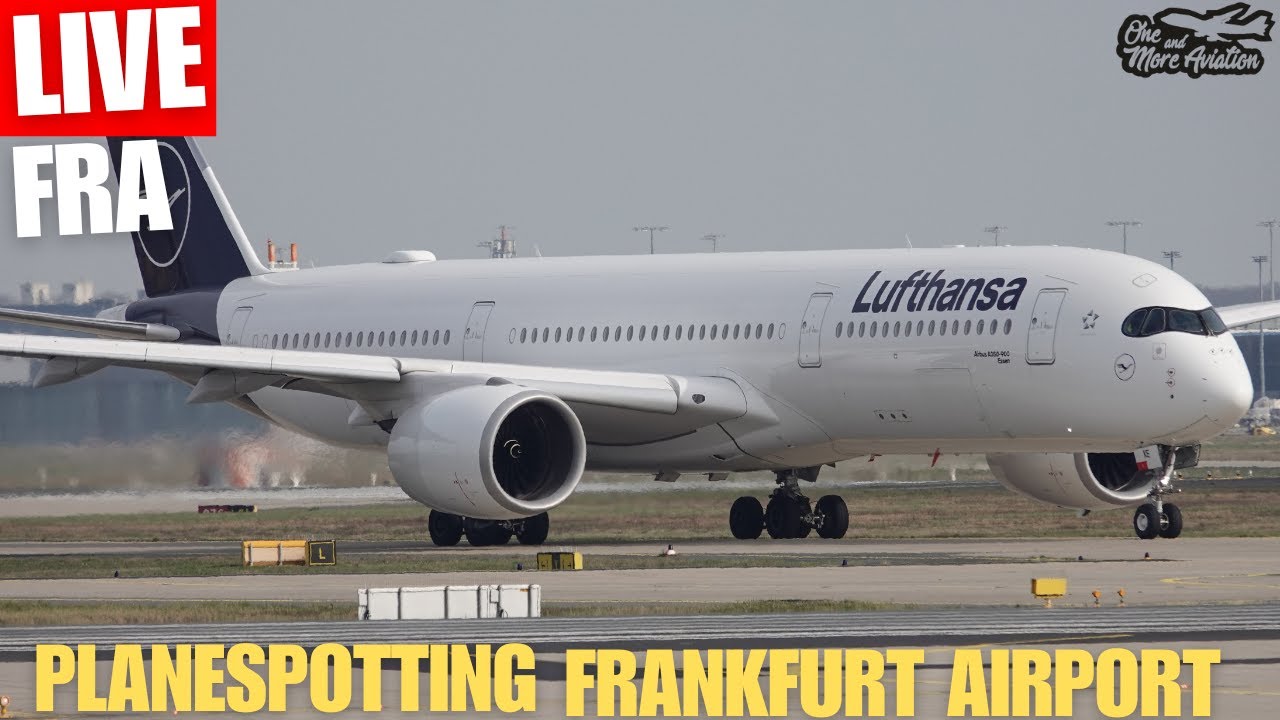 🔴Live Planespotting Frankfurt Airport ☀️ LH B747-8 D-ABYT Retro is Back in FRA