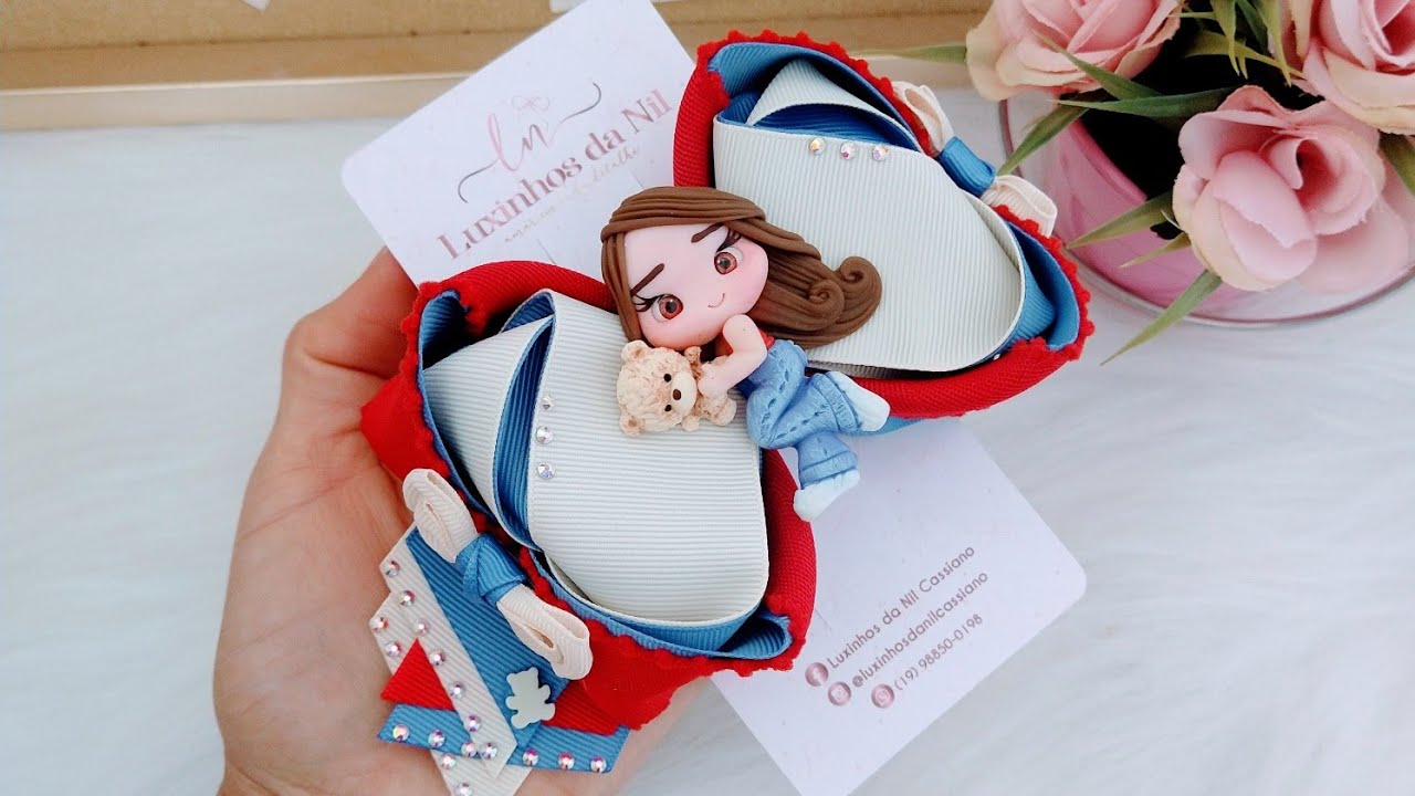 🎀Laço Amora tropiano Fita n°9 - Passo á Passo- DIY Ribbon bow