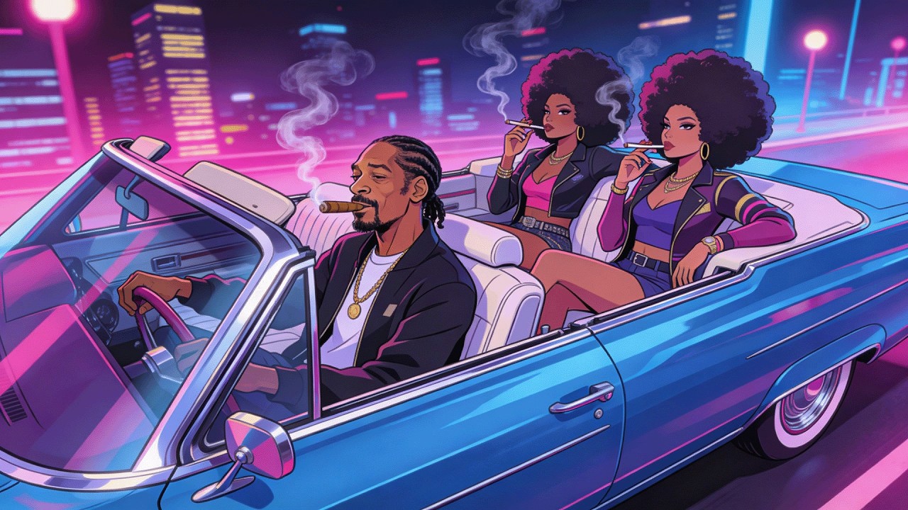 Neon Night Lo-Fi Hip-Hop — Moody Rap Beats for Focus, Study, Relax and Late Hours