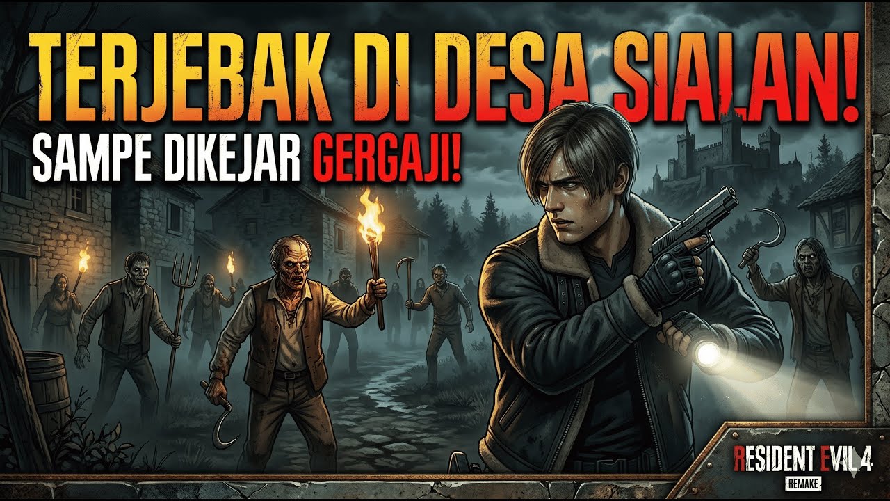 LEON GAK ADA MATINYA! | Resident Evil 4 Remake - Gameplay Bareng Luwak Rexus 10