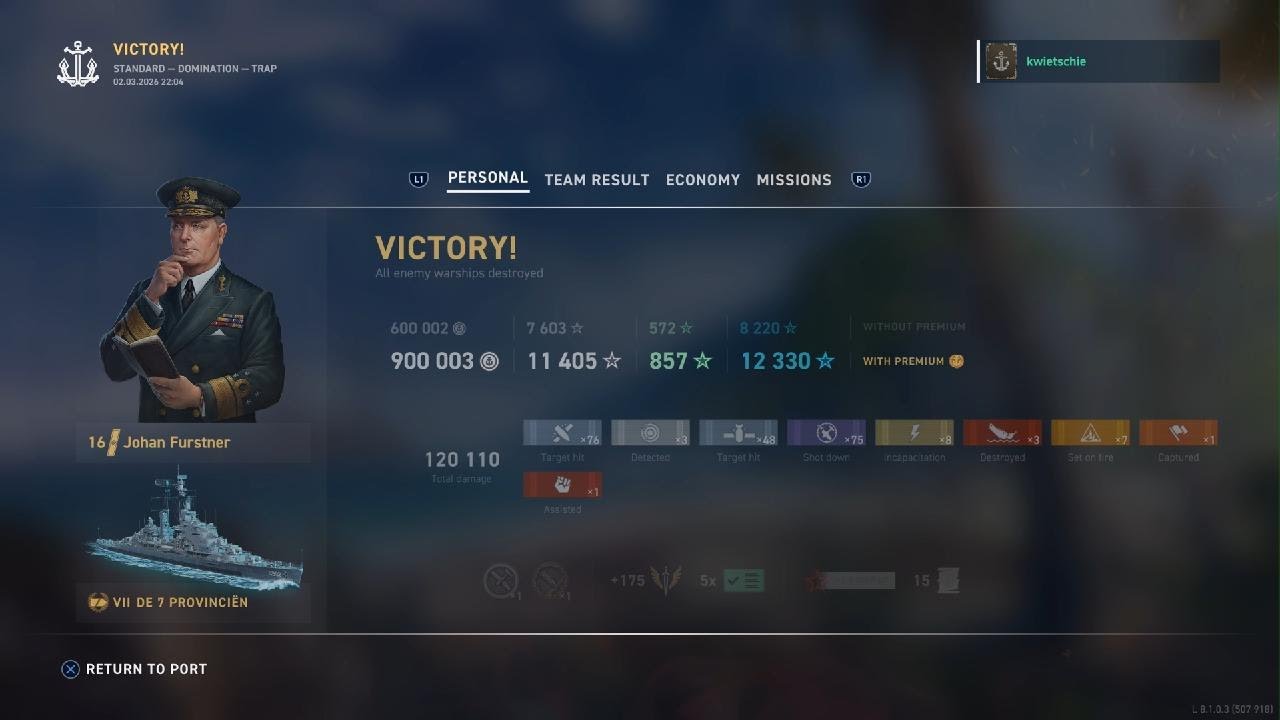 World of Warships: Legends - D7P - 4k def AA regelt
