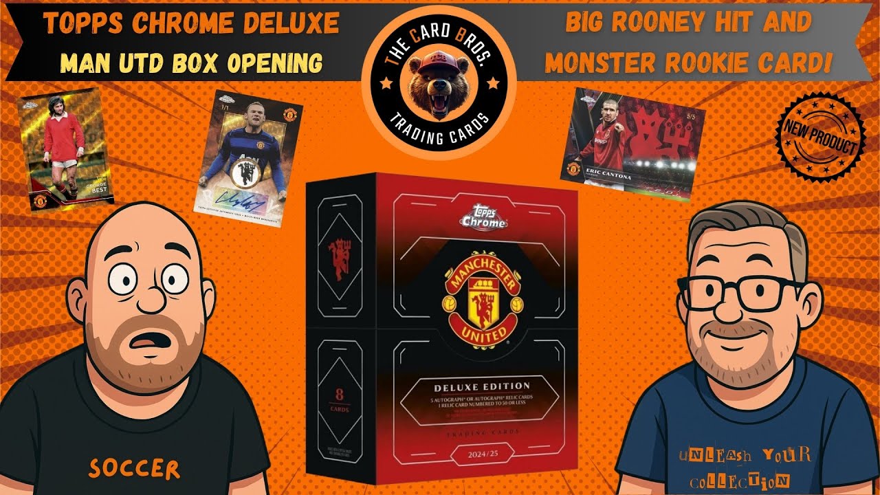 NEW RELEASE - Topps Chrome Deluxe Edition Manchester United - Box Opening