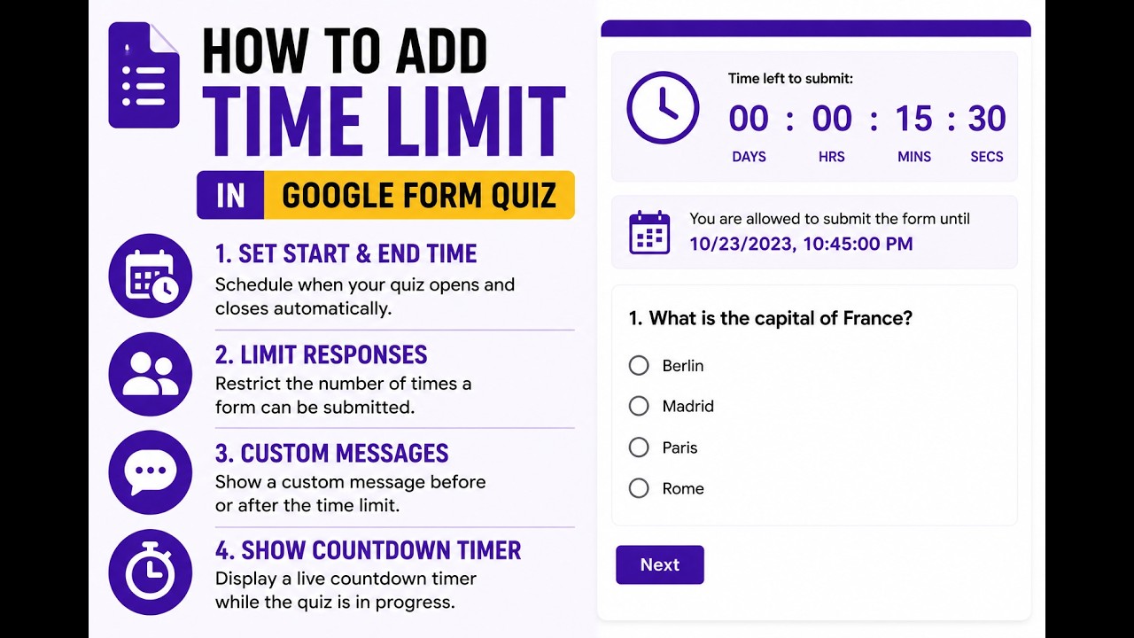 Увеличьте эффективность Google Forms&trade; с помощью FormLimiter: лучшего инструмента для ограничения ...