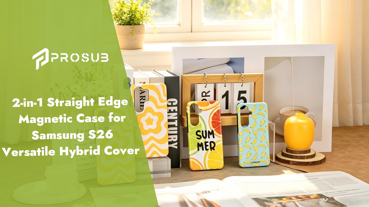 2-in-1 Straight Edge Magnetic Case for Samsung S26