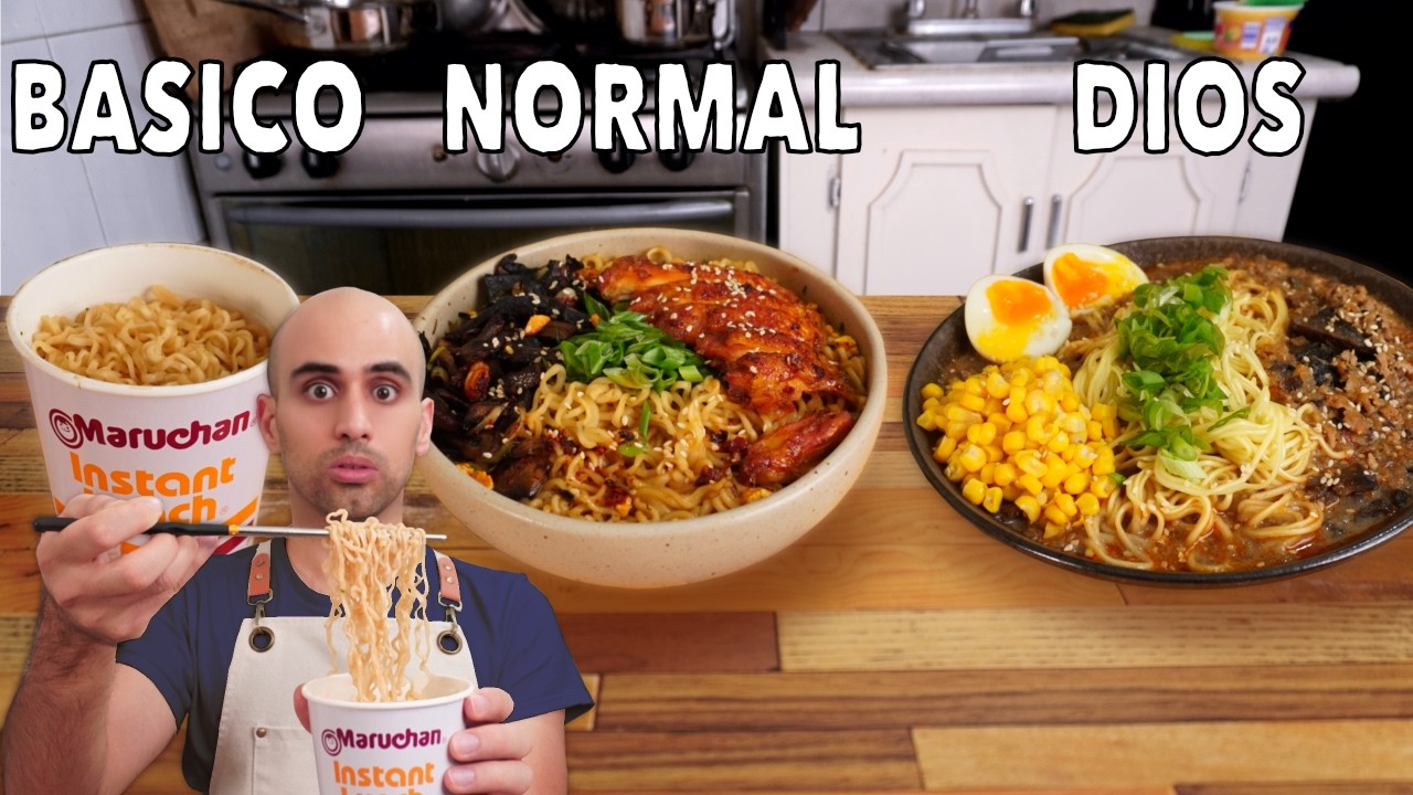 3 Niveles de RAMEN instantaneo