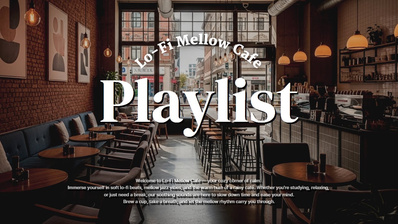 [▶Playlist] Lo-Fi Mellow Cafe - Smooth Chillhop for Calm Focus & Peaceful Vibes
