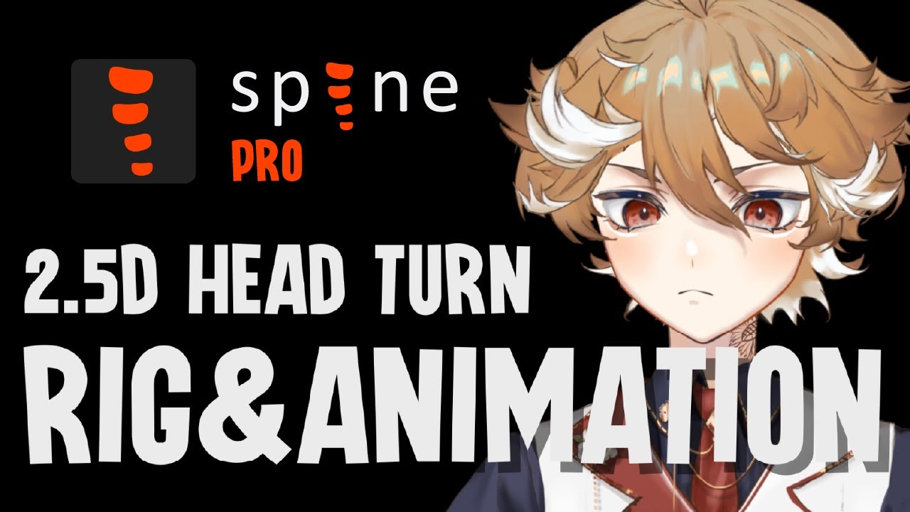 Spine Pro Character Rig: 2.5D Head Turn (Game Dev Tips) @monkpix_art