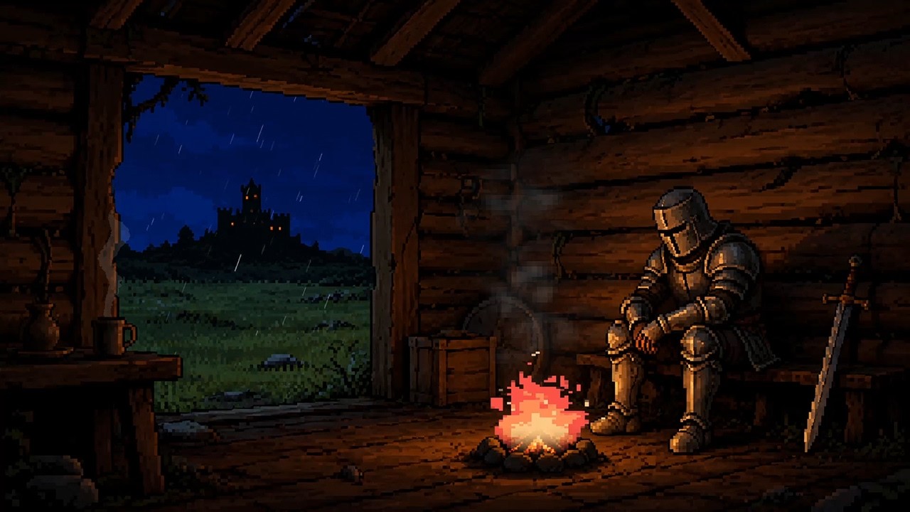 It's raining outside... stay by the fire
