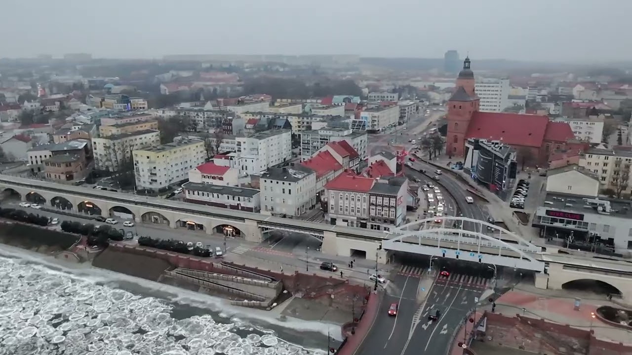 Gorzów Wielkopolski - zamarznięta Warta. Styczeń 2026.