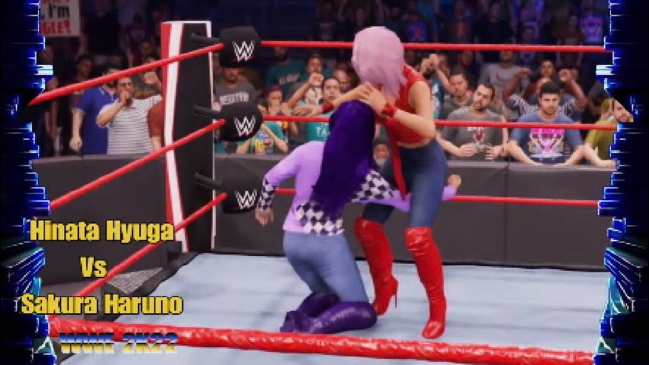 WWE 2K22 Hinata Hyuga Vs Sakura Haruno - Request Low Blow Match