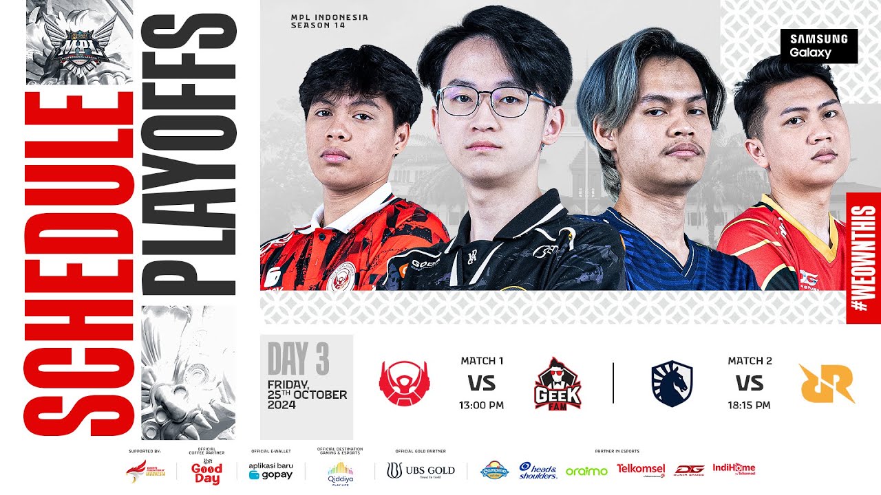 🔴 LIVE | MPL ID S14 | Playoffs Day 3 | English