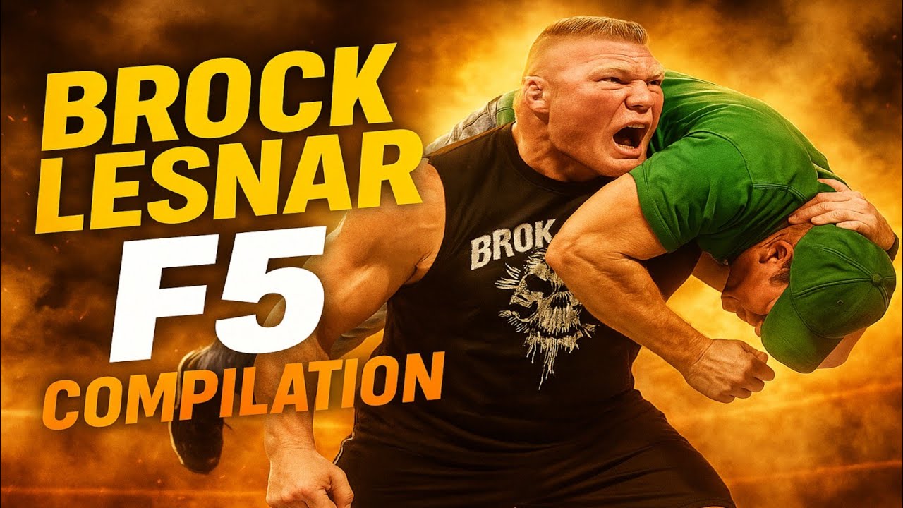 Brock Lesnar F5 Compilation 🔥 Most Brutal WWE F5 Moments Ever