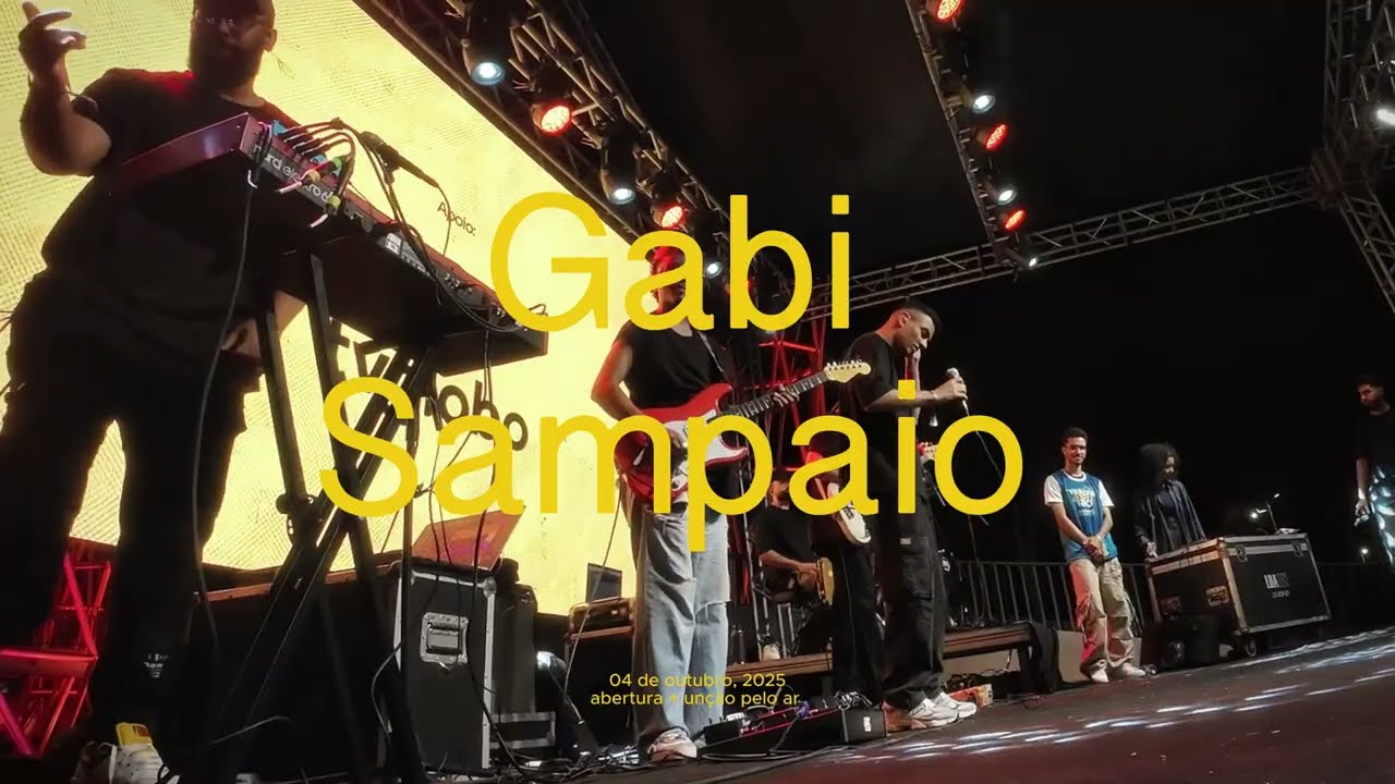 jotapê II Gabi sampaio - abertura + unção  pelo ar (guitar cam)
