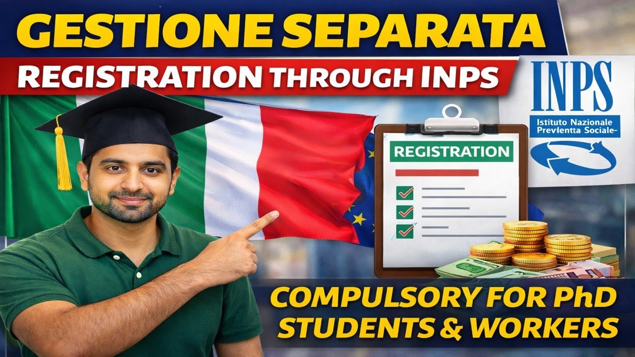 28. Gestione Separata Explained | First Registration via INPS for PhD Students & Workers