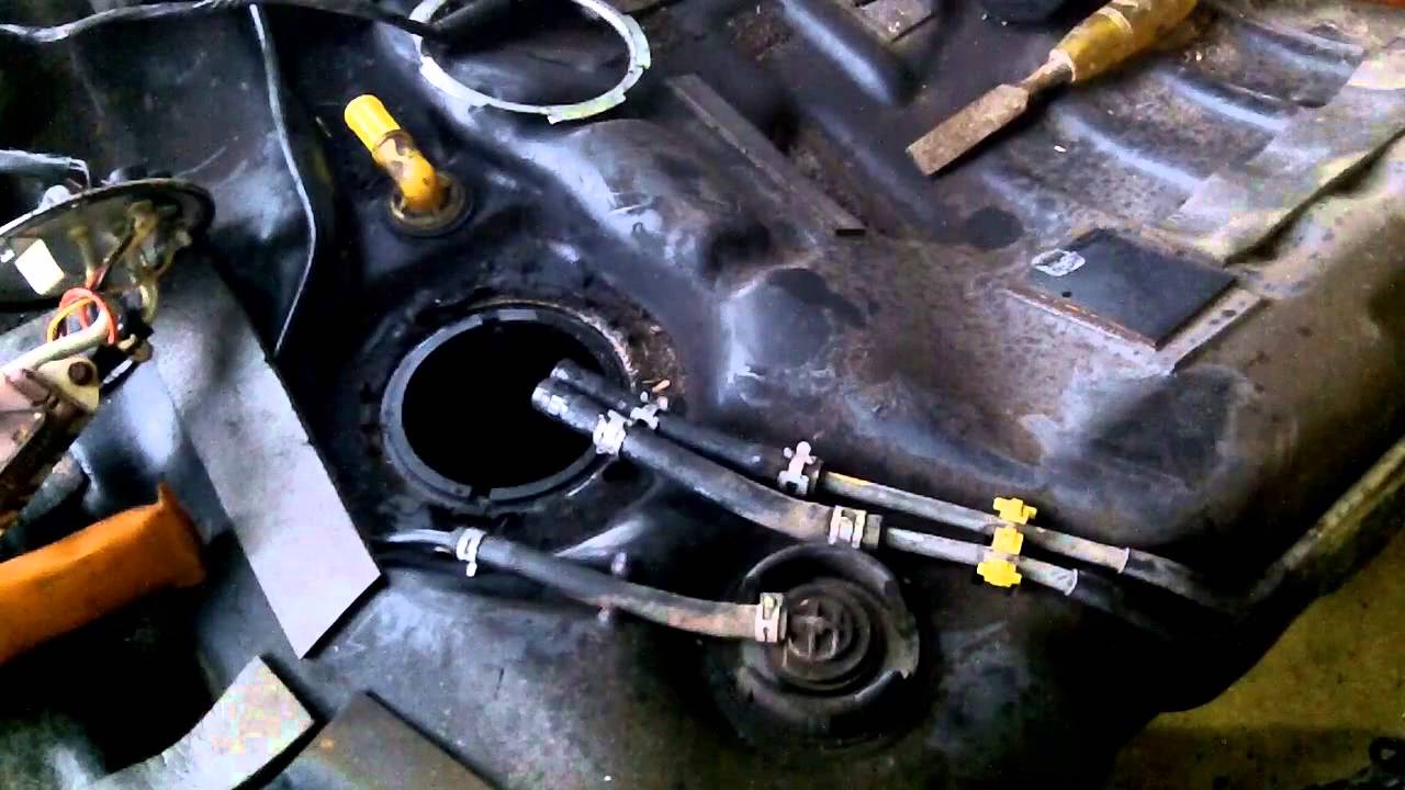 Mazda 626 - Fuel Pump Removal & Fuel Tank Cleaning