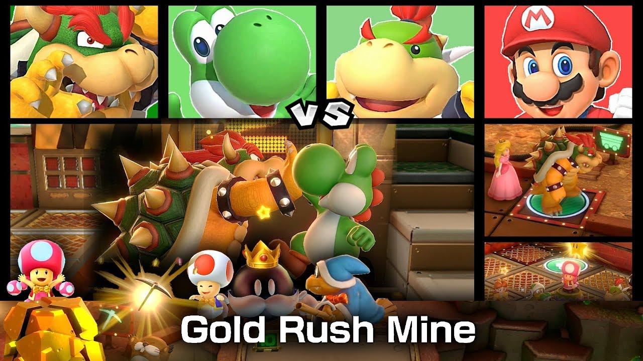 Super Mario Party Partner Party Gold Rush Mine 20 Turns #8