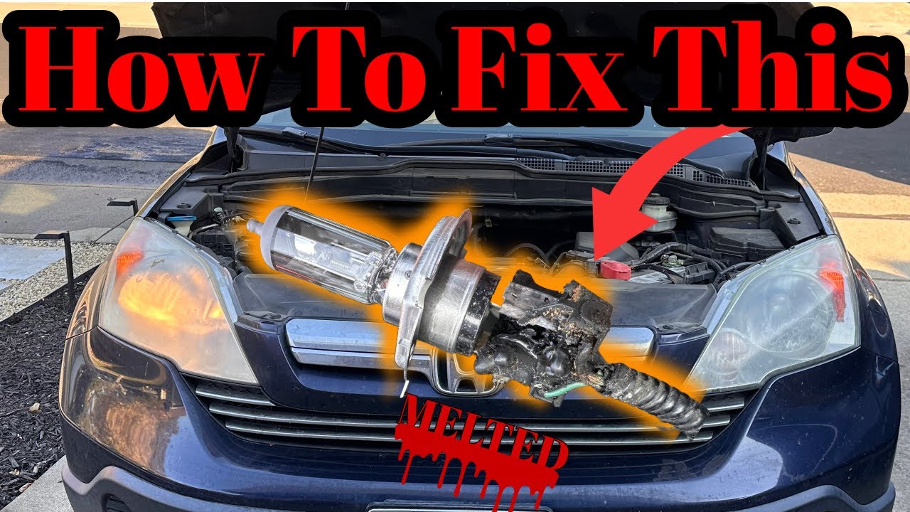 2008 (07-11) Honda CR-V Headlight Bulb & Burnt/Melted Harness Plug Replacement How To Guide