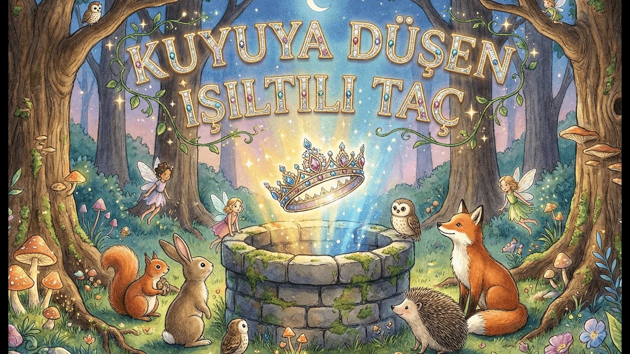 Çocuk Masalları - Kuyuya Düşen Işıltılı Taç - 78