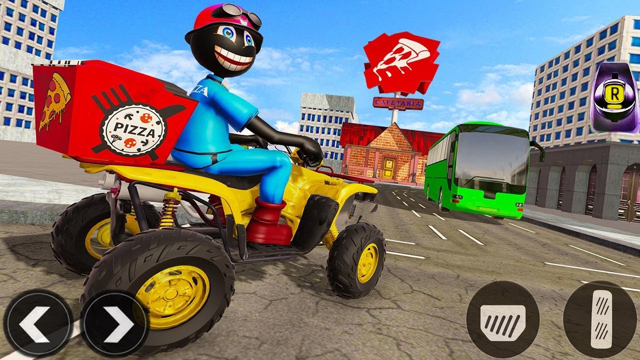 Bike Sim Pizza Delivery | Fast Motorcycle Delivery Gameplay | Android Open World Delivery Game