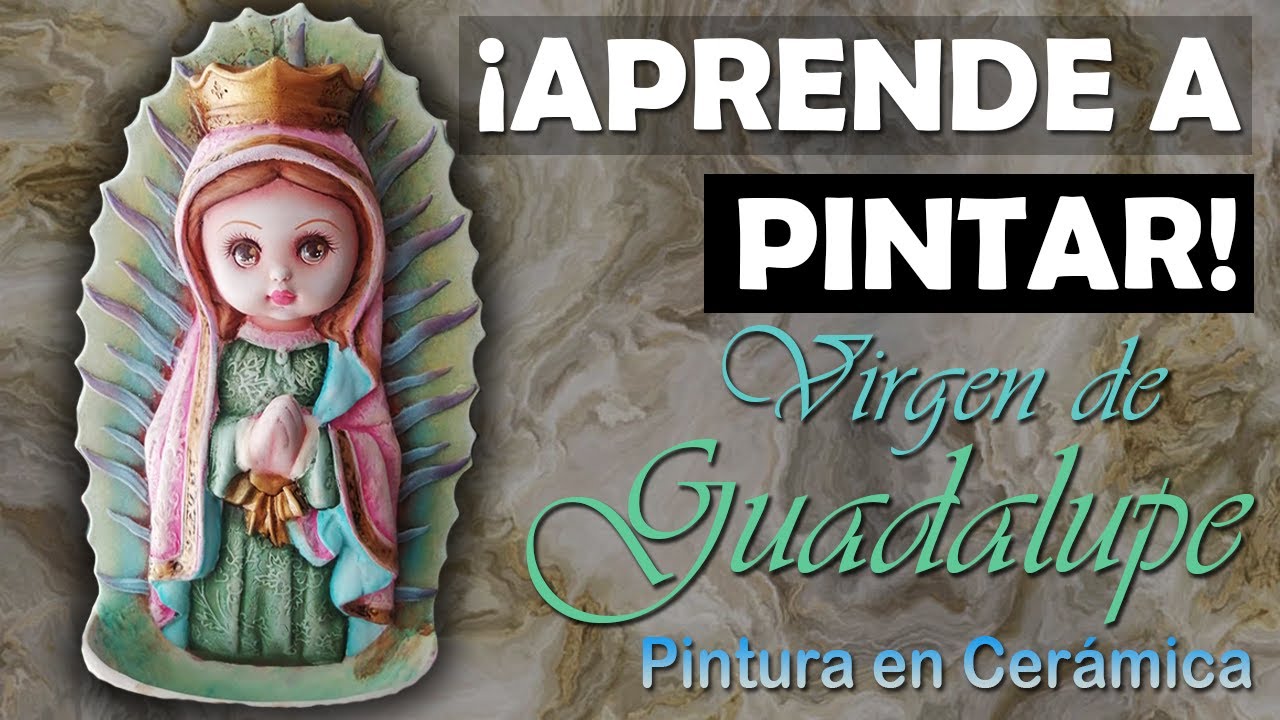 CÓMO PINTAR UNA VIRGEN DE GUADALUPE ❤️ DIY Pintura en Cerámica (Técnicas Intermedias)