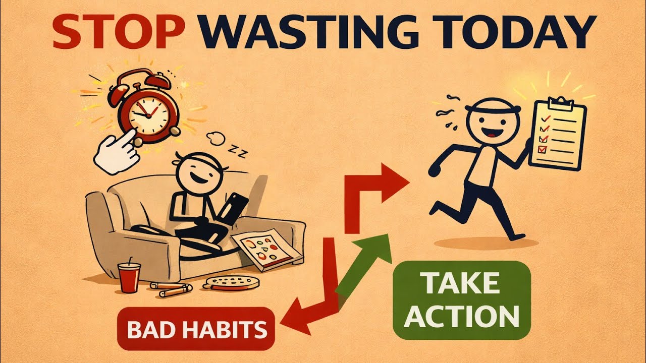 One Day You’ll Regret Wasting This Time 🕐 #motivational