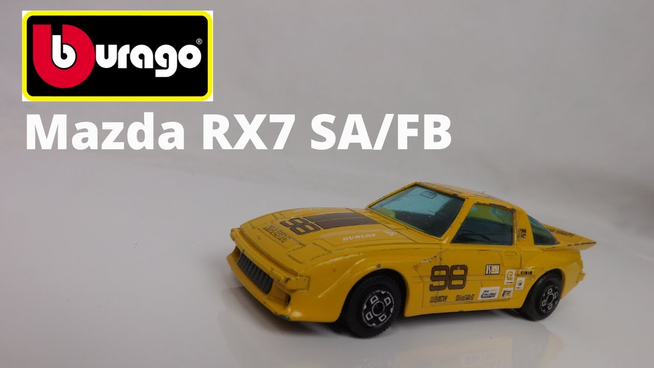 Burago Custom Mazda RX7 FB Race car Restoreation
