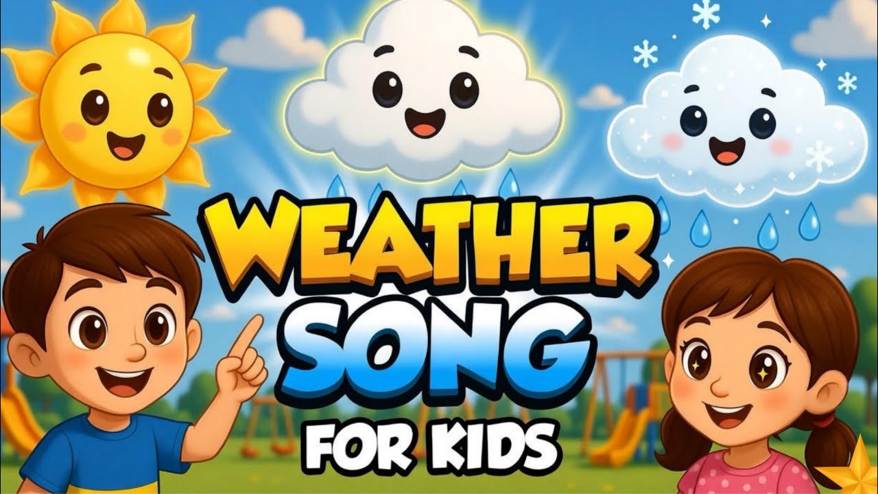 Learn About Weather 🌤️🌧️ | Fun Weather Song for Kids | Educational Cartoon(@ Harmony Rhymes &Tales)