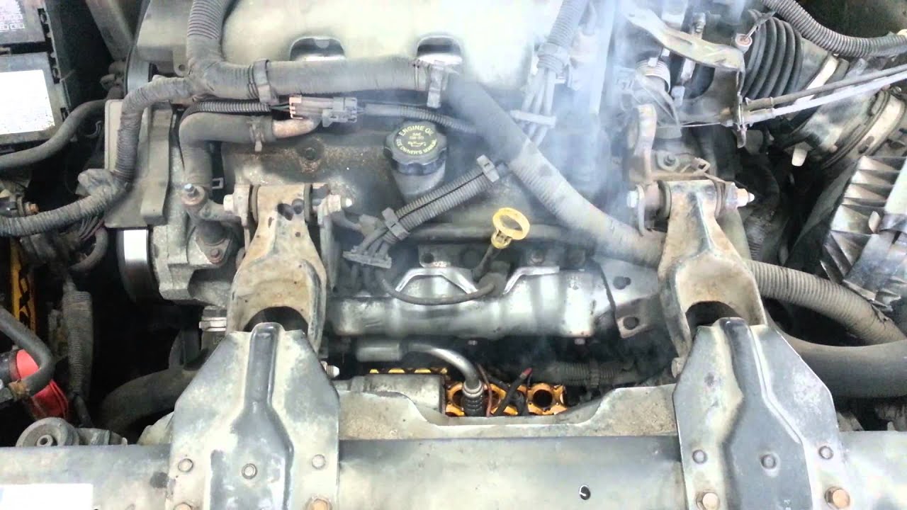 Smoking starter when starting up car.