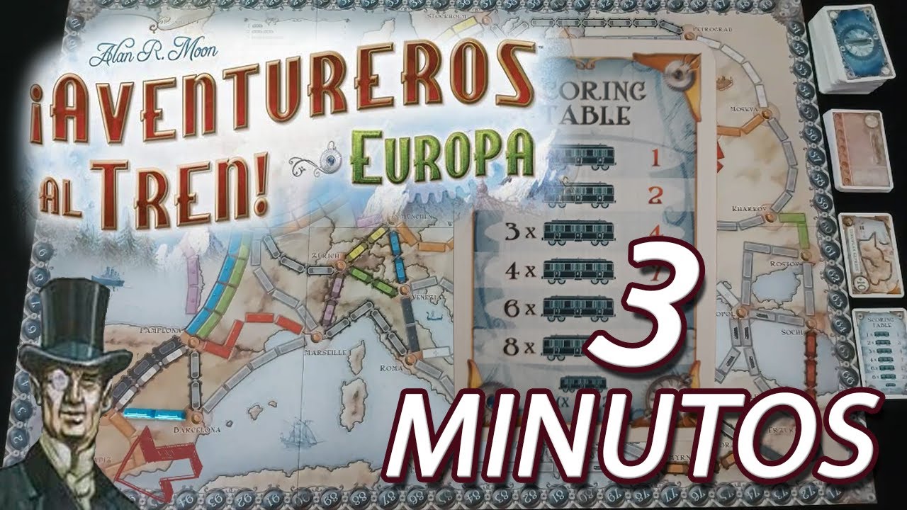 Aventureros al Tren EUROPA aprender a jugar en 3 minutos! #aventurerosaltren #juegosdemesa #aprender