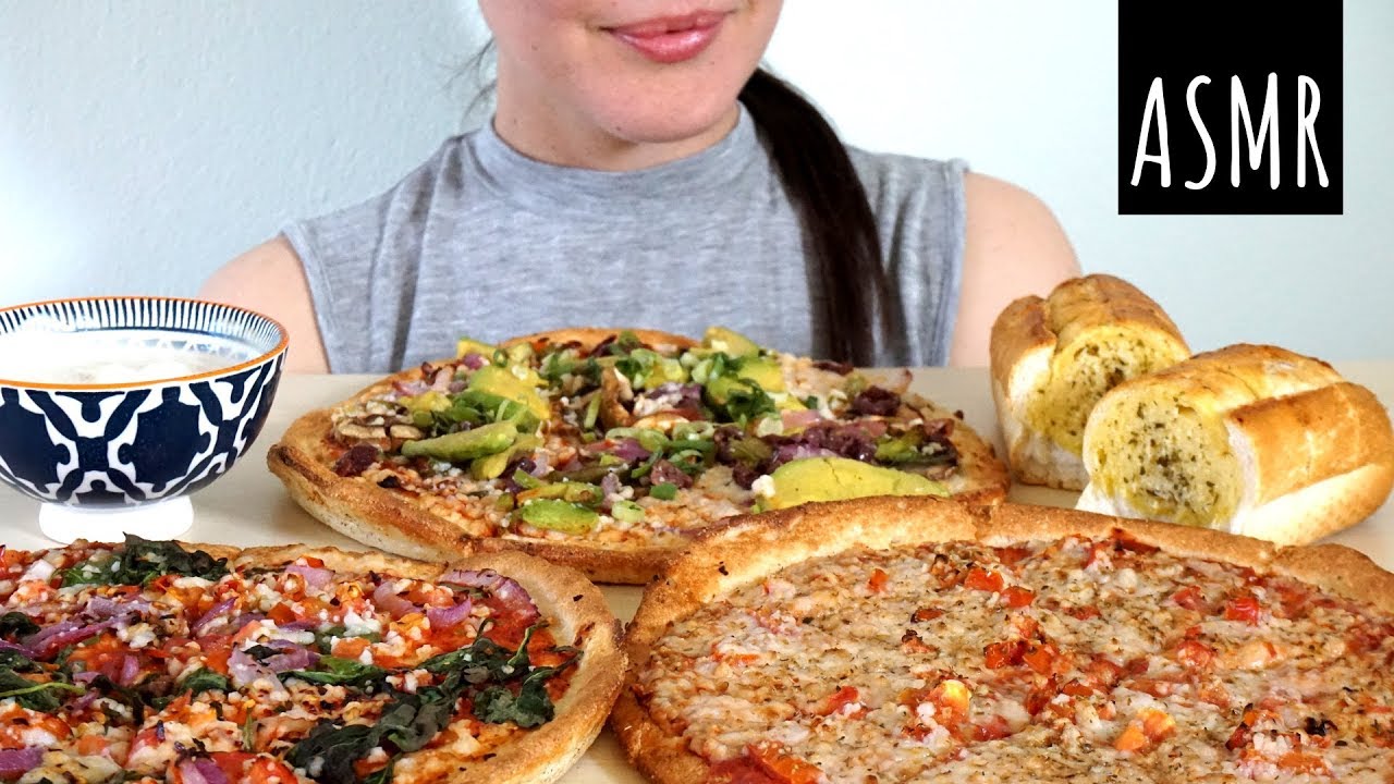 ASMR Eating Sounds: Trying Domino’s Vegan Pizza (No Talking)