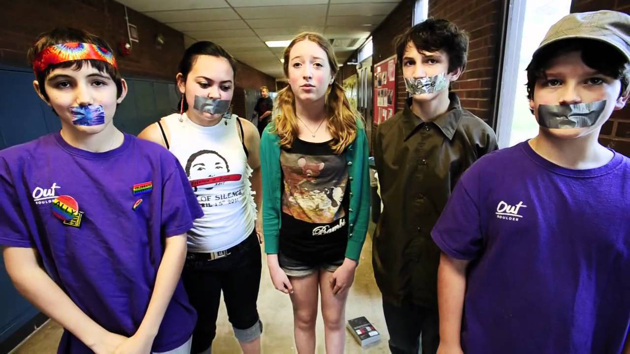 DAY OF SILENCE  AT MANHATTAN MIDDLE SCHOOL