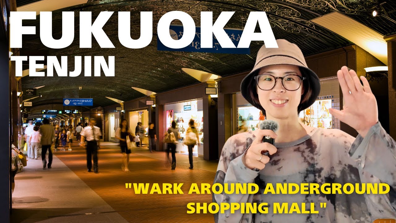 BEST SPOT OF FUKUOKA 🇯🇵 Walk around Tenjin underground shopping mall   福岡天神地下街を街ブラ