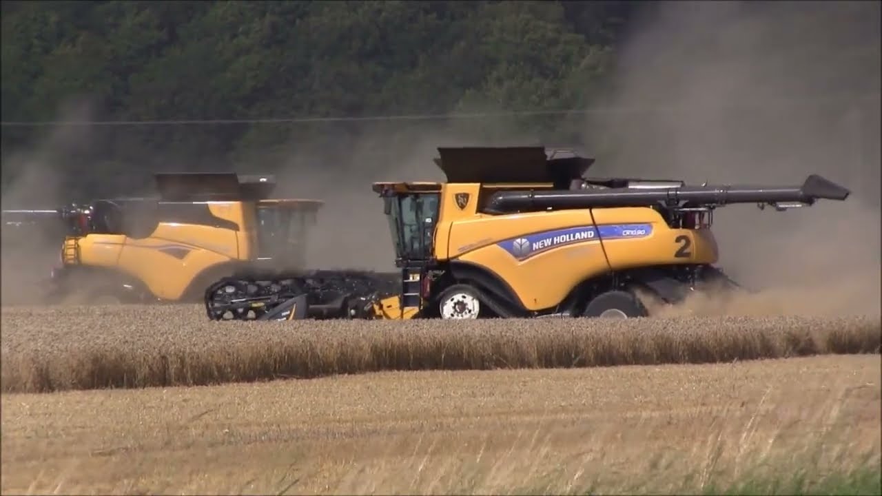 3x New Holland CR 10.90 och 2x HAWE på Skabernäs HB
