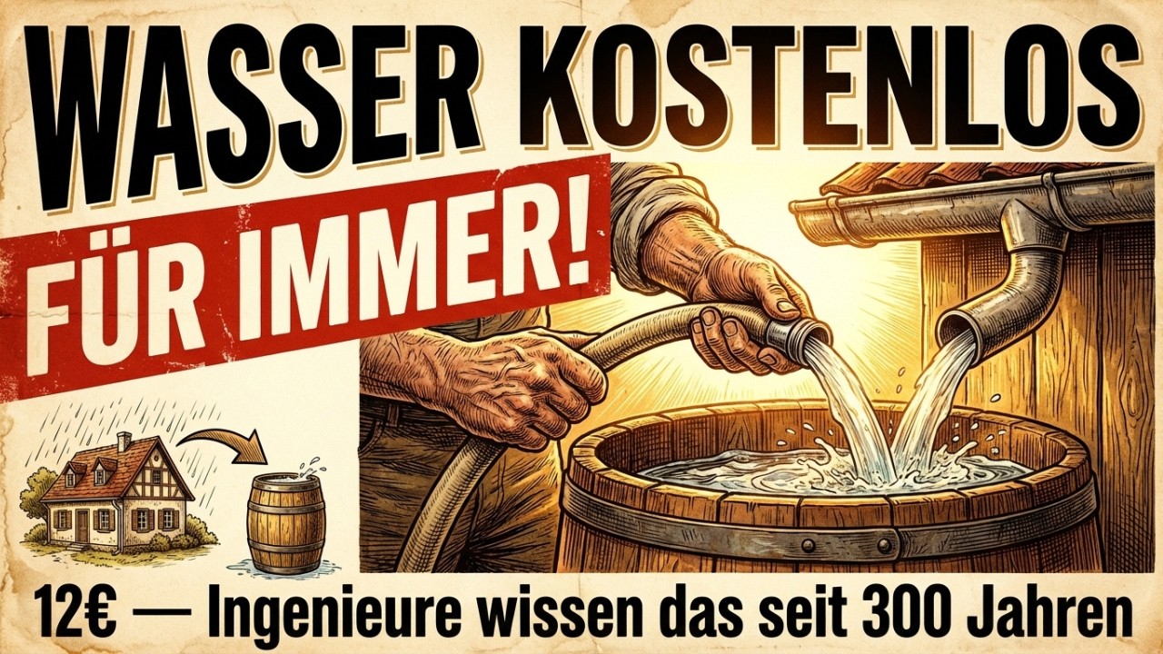 Nie wieder Wasserrechnung zahlen: Regenwassersystem (70.000L kostenlos pro Jahr!)