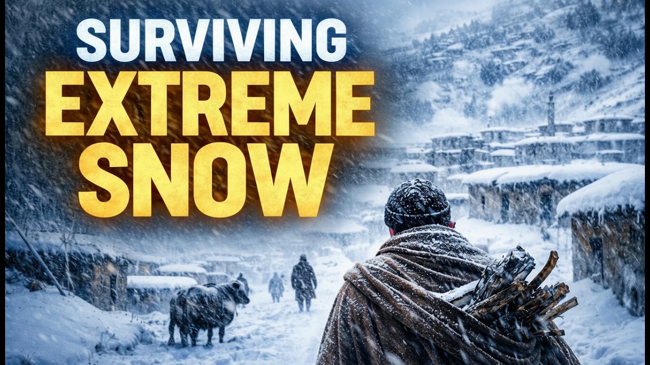 Surviving Extreme Snowfall in Afghanistan’s Coldest Mountains | Harsh Winter Life