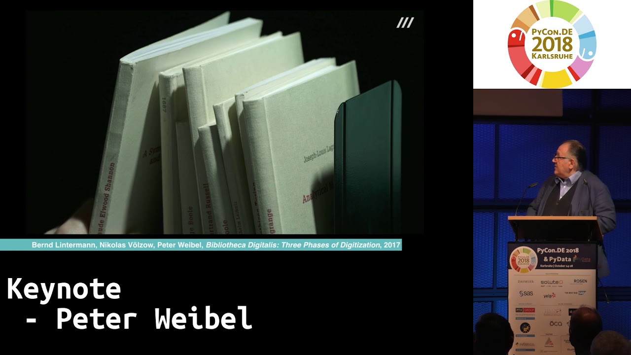 PyCon.DE 2018: Keynote - Peter Weibel