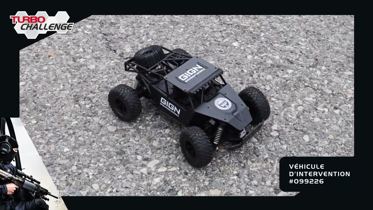 Voiture Radiocommand&eacute;e GIGN 099226 TURBO CHALLENGE