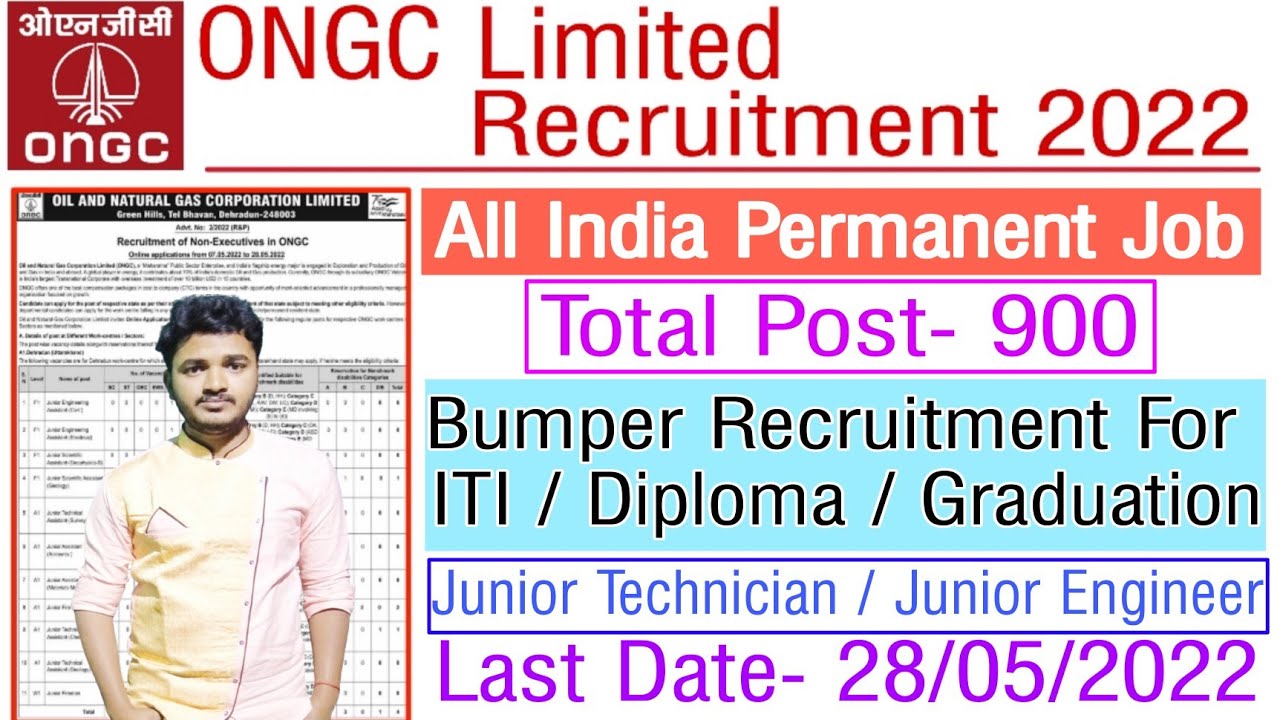 ONGC Recruitment 2022 | ONGC Vacancy 2022 | ONGC Latest Recruitment 2022 | ONGC Bharti 2022 #ongc