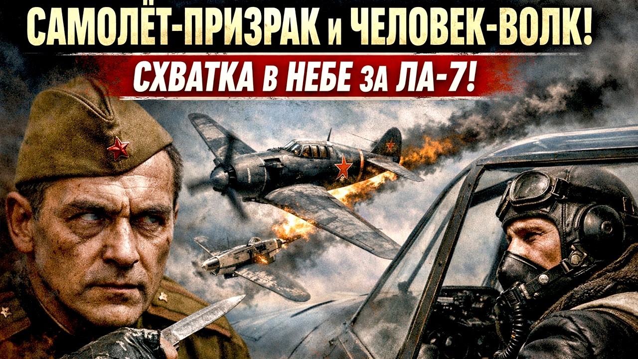САМОЛЁТ-ПРИЗРАК И ЧЕЛОВЕК-ВОЛК: СХВАТКА В НЕБЕ ЗА ЛА-7, КОТОРАЯ МОГЛА ПЕРЕЛОМИТЬ ВОЙНУ!