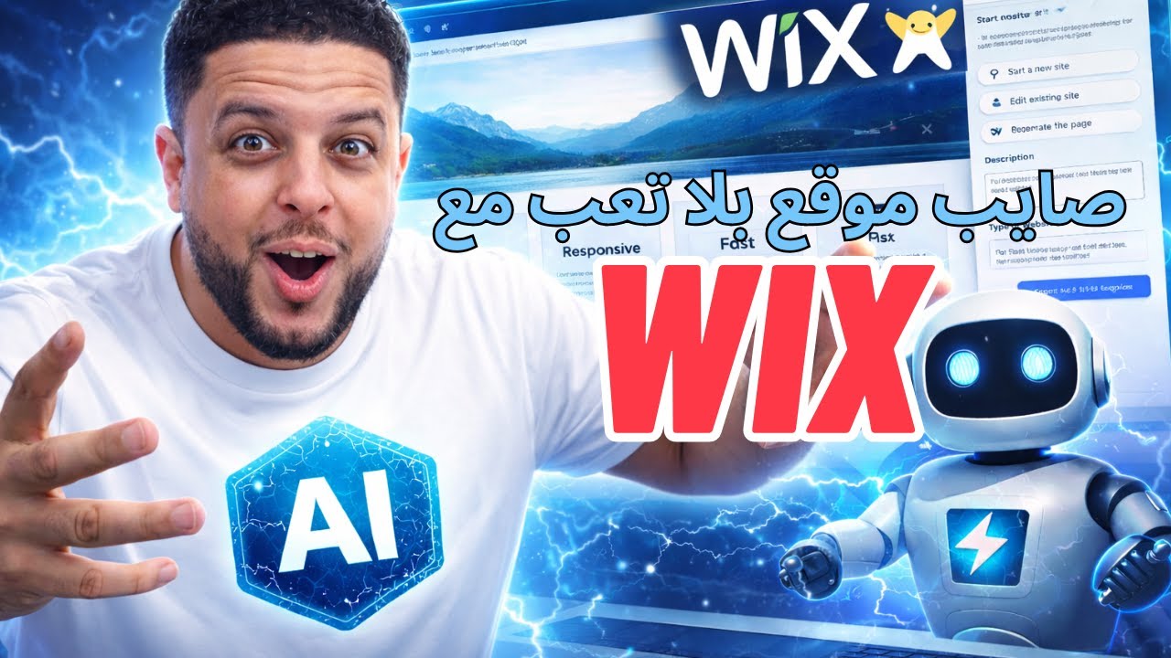 صايب موقع عالمي بـ Wix AI فـ5 دقايق 🤯 بلا برمجة نهائياً! #WixAI #صايب_موقع #انشاء_موقع_بدون_برمجة