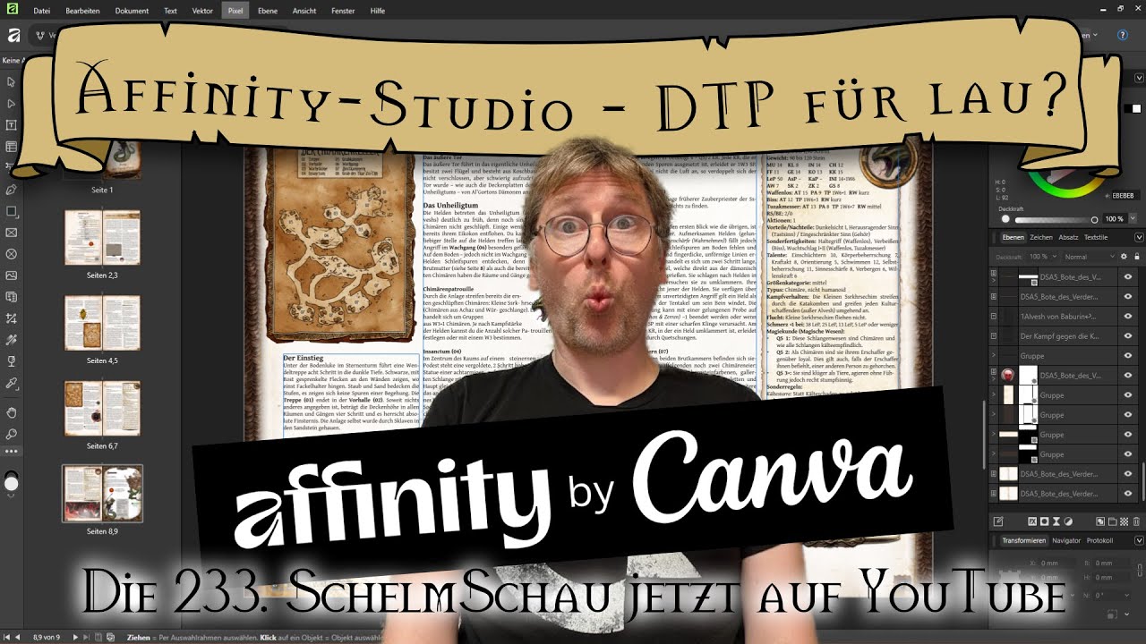 SchelmSchau 233: Affinity-Studio - DTP für lau?