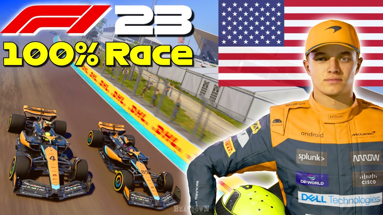 F1 23 - Let's Make Norris World Champion #6: 100% Race Miami