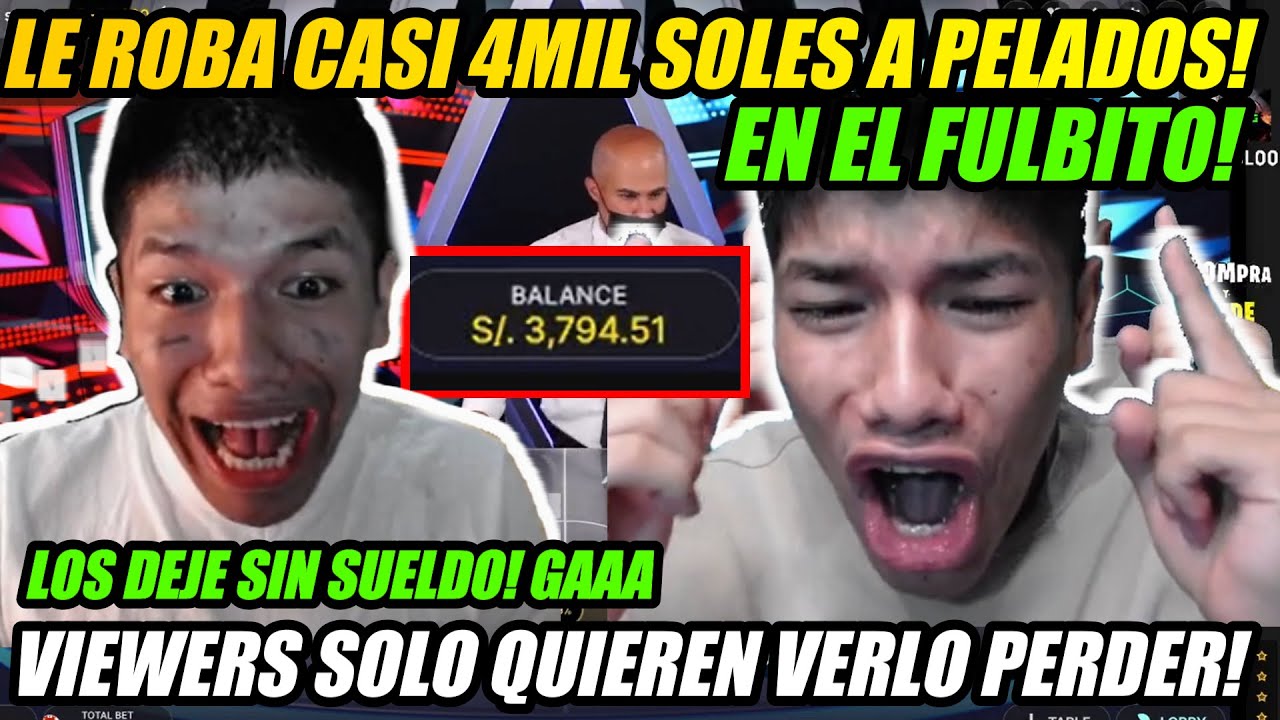 LECHER4SO!😱BUTI GANA CASI 4 MIL SOLES Y DEJA SIN SUELDO A PELADOS DEL FOOTBALL STUDIO!😥