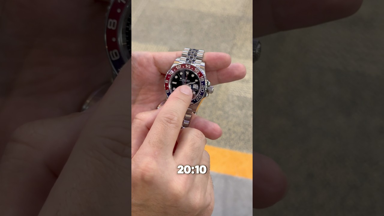 How to set the time on a Rolex GMT-Master II‼️