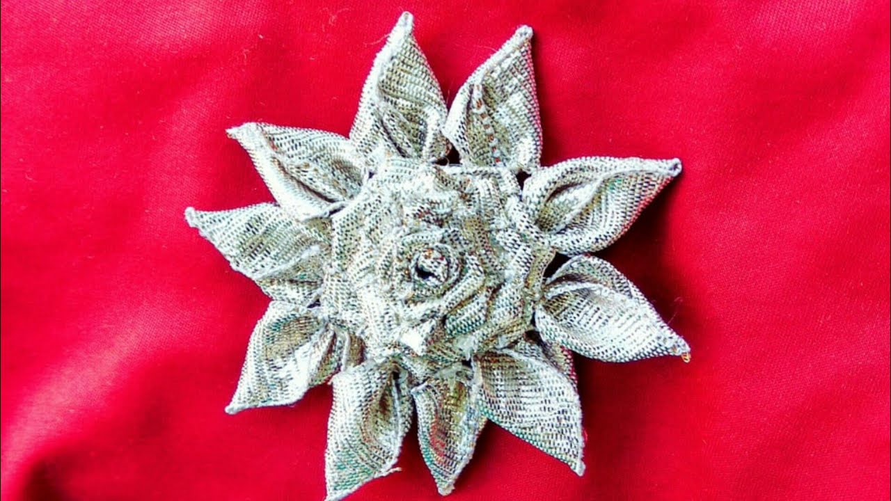 Gota flower making | how to make gota flower | gota Patti flower making at home step by step method