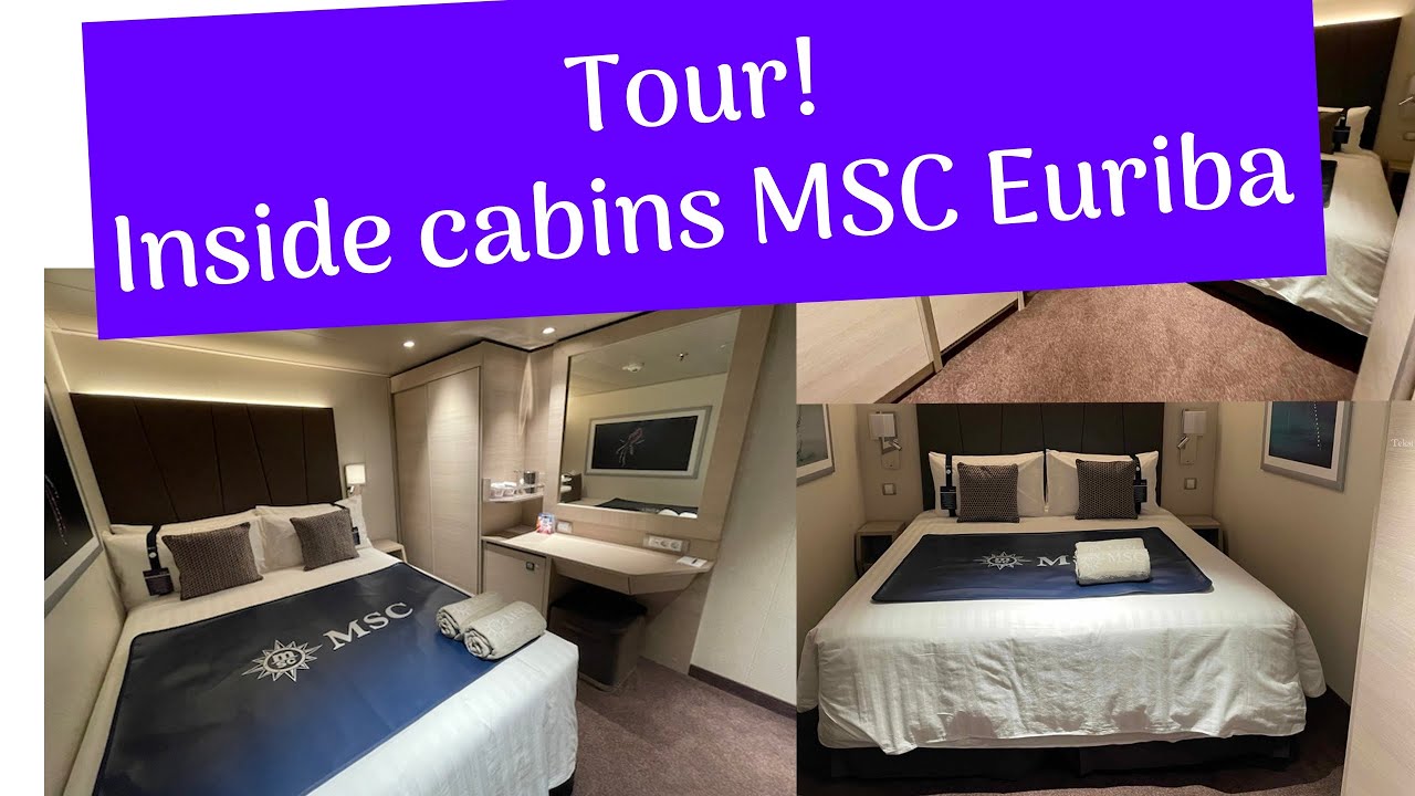 Overview of all inside cabins on MSC Euribia