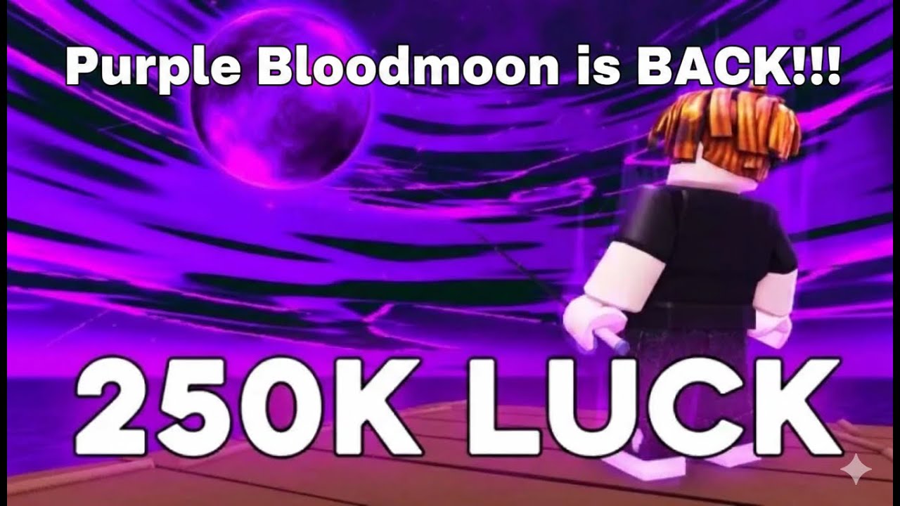 Purple Bloodmoon is BACK!!! Masih mencari si 165.87K kg di Fish It Roblox!!!